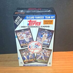 RARE 2007 TOPPS NY YANKEES LIMITED EDITION 55 PREMIUM TEAM CARD SET